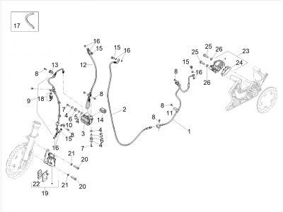 Σωληνώσεις φρένων - Δαγκάνες φρένου (ABS)